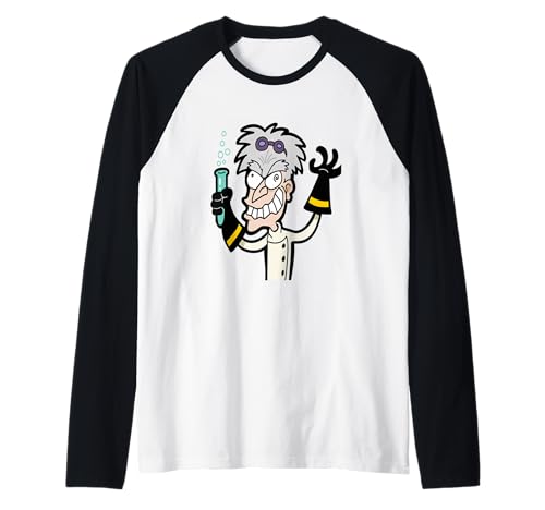 Scienziato chimico pazzo intelligente Scienza chimica divertente Maglia con Maniche Raglan