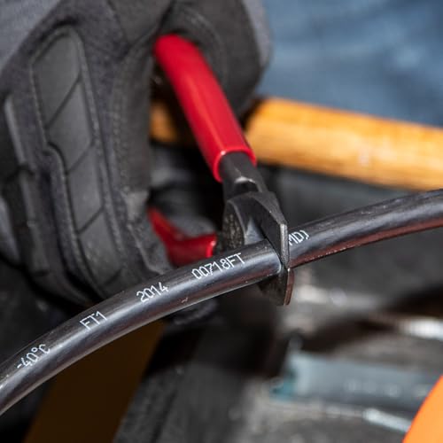 Klein Tools 63215 Cable Cutter, Made in USA, High-Leverage 6.5-Inch Compact, Forged From US Made Steel, Ideal for Cutting Aluminum and Copper Cable by KLEIN TOOLS - Used condition - Image 6