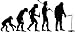 Evolution Ice Fishing Vinyl Decal Sticker- 6" Wide Gloss Black Color