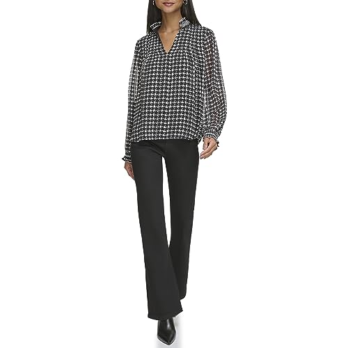 KARL LAGERFELD Women's Houndstooth Blouse