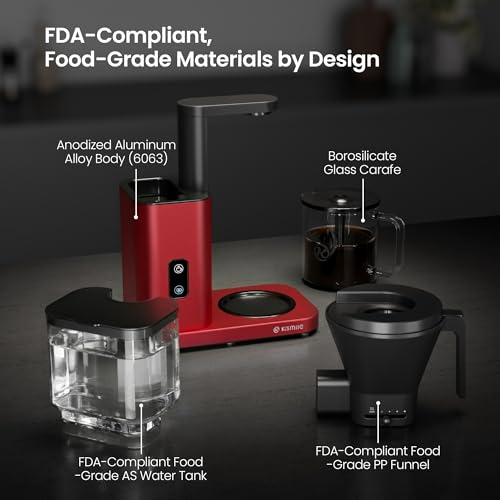 Kismile SCA-Certified 8 Cup Drip Coffee Maker, Pour Over Coffee Machine with 3s Instant He - image 7