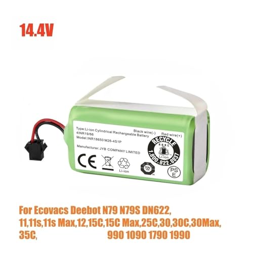 Batería de repuesto 14,4V de 3000mAh para Conga y Eufy RoboVac 3
