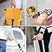 Fashion Modern Black White Gold Triangles Print Luggage Handle Wraps Luggage Identifiers Soft Neoprene Luggage Handle Wraps for Suitcase Trolley Handle Grip Cover 2 Pack Luggage Tags