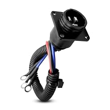 3 Pin Auxiliary Power Socket Outlet Kit Fit for John Deere Tractor 8570 8760 8770 8870 8960 8970 Models, New Aux Power Connector Replace RE48525