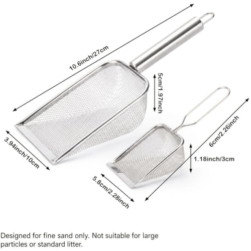 Journdream Lot de 2 tamis à sable en acier inoxydable pour hamster – vue 7
