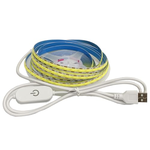 Tira LED flexible blanca natural USB 1M con atenuador táctil miniatura 2