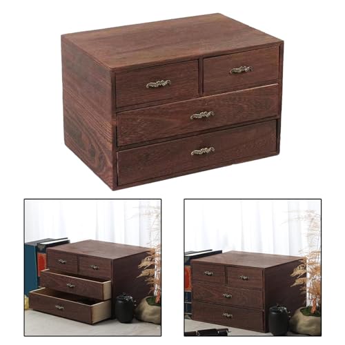 Coffret souvenir en bois vintage de qualité artisanale avec tiroir rétro