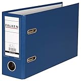 Original Falken PP-Color Kunststoff-Ordner Sonderformat. Made in Germany. 8 cm breit DIN A5 quer mit...