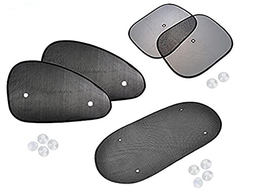 Autopearl Car Auto Window Side Sunshade Curtain Compatiable with Ameo (Set of 5)