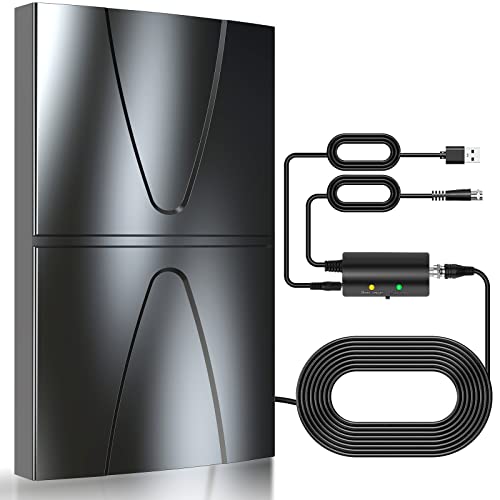 2026 Upgraded TV Antenna Indoor Up to 1500+ Miles Range