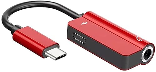 Usb C To Ethernet 2-In-1 Cable Usb Type C To 3.5Mm Audio Charger Adapter Auxiliary Headphone Adapter Red Useful And Deft #TOP26