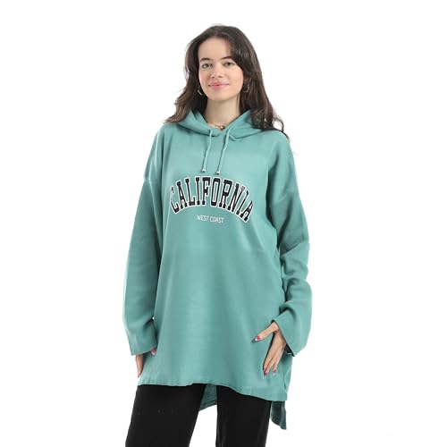 Andora Turned Down Plain Self Pattern WOMEN Sweater green_ FREE