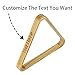 ZZHZBE Personalized Custom Engraved Wooden Billiard Ball Triangle Rack for -1/4 inches Billiard, colos