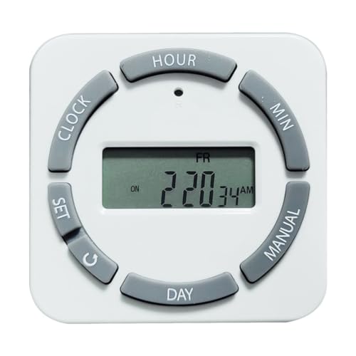 Gardenreet Digital Timer Outdoor Landscape Lighting Timer for Low Voltage Transformer