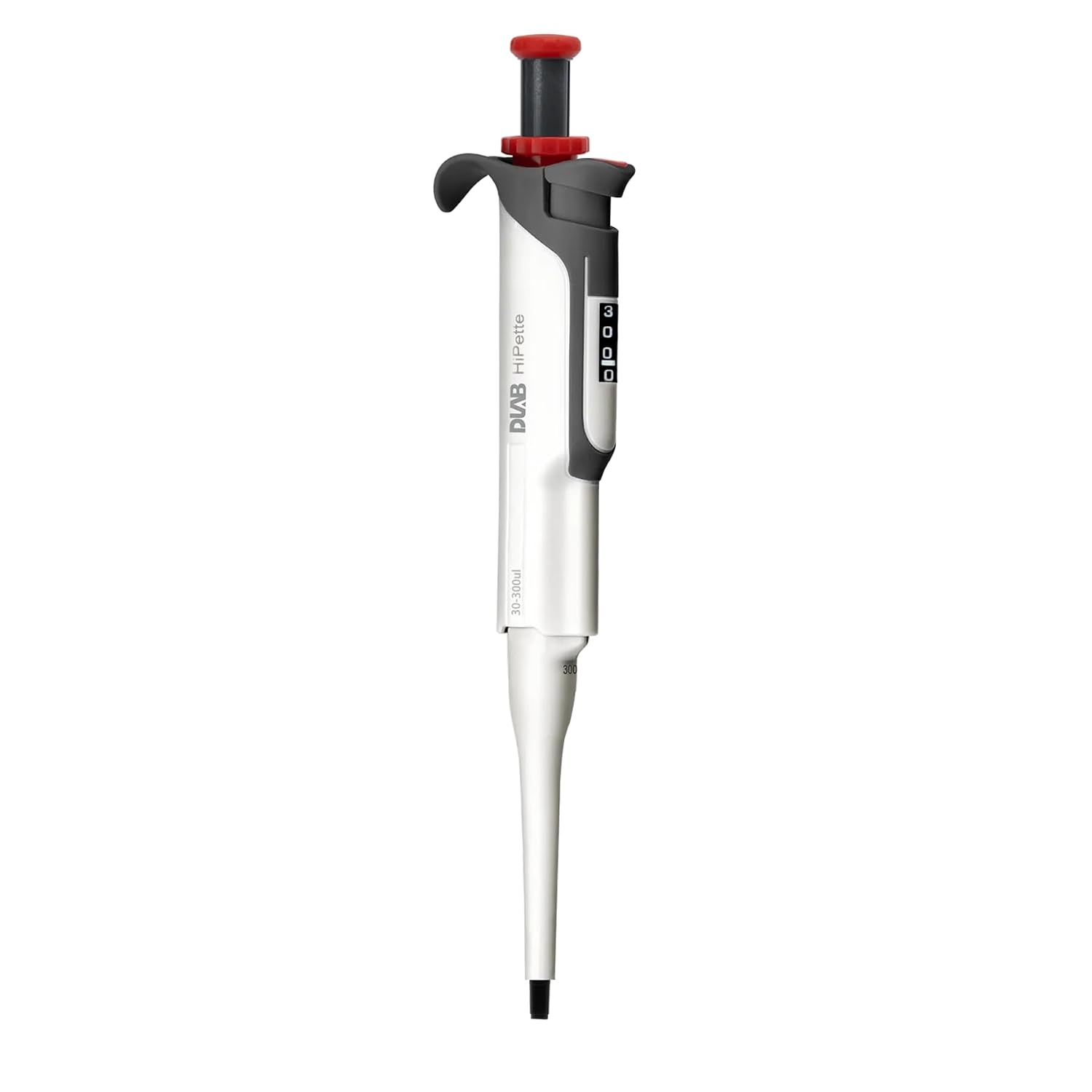 DLAB 30-300ul HiPette Manual Single-Channel Adjustable Colorful Pipette, Case of 1