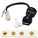 M MATI Ignition Switch with Keys for Yamaha Timberwolf 250 2x4 YFB250 1992-1993 Moto-4 200 YFM200 1986-1989 2FH-82510-02-00 2FH-82510-09-00