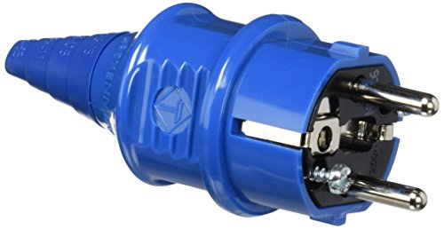 Mennekes 101700014 Clavijas Schuko 16 A / 230 V, Tomas de Corriente, IP 44 Grado de Protección, Azul