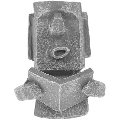 DOITOOL Eyeglass Holder Stand Moai Eyeglass Holder for Desk Easter Island Statue Sunglass Display Funny Glasses Stand for Home Nightstand Office Decor