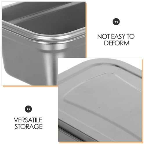 Homoyoyo 2pcs Stainless Steel Ice Cream Containers with Lids, 40 Oz Reusable Homemade Sorbet Ice Cream Storage Containers Gelato Keeper for Freezer and Kitchen Food Storage by Homoyoyo - Image 9