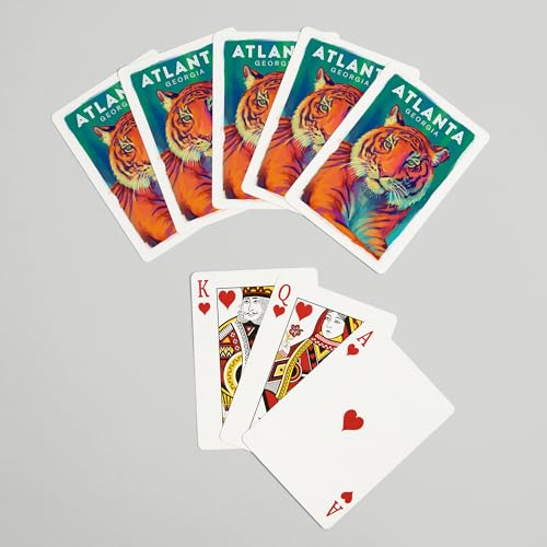 Baraja de 52 cartas estilo póker Atlanta Georgia miniatura 7