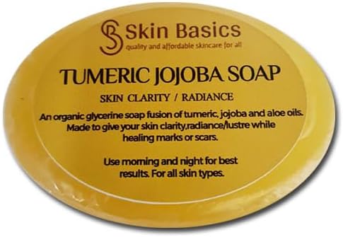 Skin Basics Tumeric Jojoba Soap Skin Clarity & Radiance | Organic Glycerine Soap, With Aloe Oil