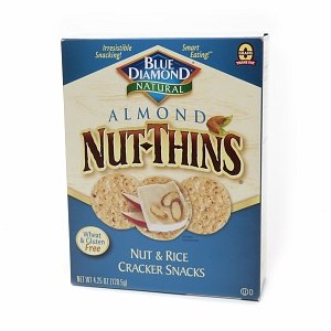 Blue Diamond Almond Nut-Thins Cracker Snacks - Cheddar Cheese - 4.25 oz