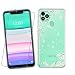 Produktbild JIENI Hülle für Oukitel C22 (5.86") + Panzerglas Schutzfolie,Weiche Silikon Handyhülle,Schutzhülle Anti-Scratch Handytasche,Transparent TPU Cover + Gehärtetes Glas - Bergblume