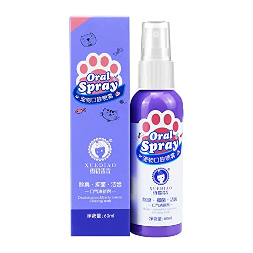 Spray de hálito para cães | Spray de limpeza de dentes Pet Clean para cães e gatos | 2,11 fl oz Pet