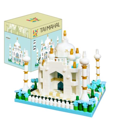 Vziimo Taj Mahal Set Building Kit and Architecture Model, Creative Micro Mini Blocks Set for Teens Adults Compatible with Nano (695 Pieces) Brand