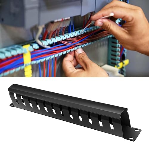 Bandeja organizadora para cables con 24 ranuras, administración de cables bajo escritorio, gran capacidad para soporte de cables miniatura 2