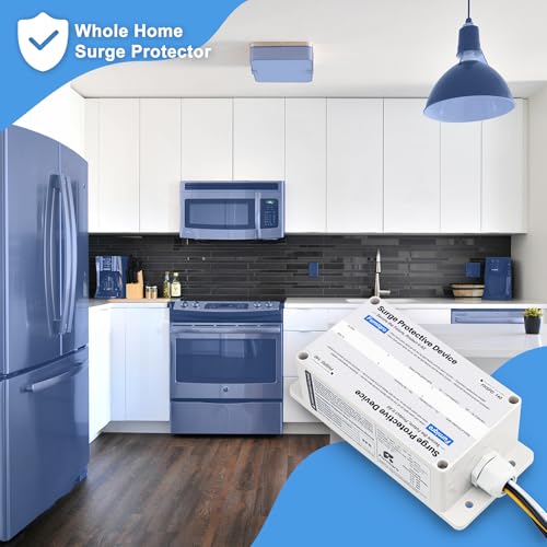 FHSPD140 Whole House Surge Protector FS140 Surge Protector Whole House Surge Protection Device Rated for 140,000 Amps, Whole Home Surge Protector, Indoor/Outdoor Use, 120/240V