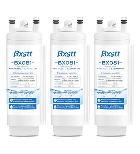 BXSTT EDRARXD1 Water Filter Replacement Compatible with Whirlpool EDRARXD1 Everydrop Filter A EDRARXD1B 3 Pack