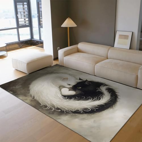 Tapis pour chats antidérapant 120x150cm gris et lavable en machine