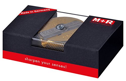 M+R 706021000 Double Round Sharpener Brass in Gift Packaging