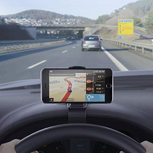 Tsumbay Car Phone Holder Dashboard Cellphone Mount Mobile Clip Stand for GPS and Smart Phone(3.0-6.5inch) (Striped) - Thumbnail 4