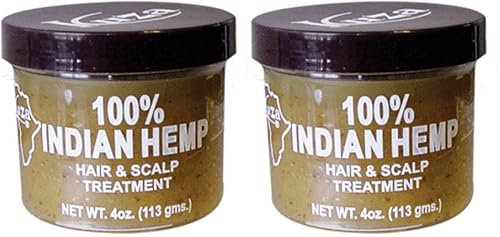 Kuza 100% Indian Hemp Hair & Scalp Treatment 4oz (Pack of 2)