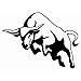 Produktbild BLOUR Neue 14,3 * 10,5 cm Mighty Jumping Bull Fensteraufkleber   Classic Animal Vinyl   Styling Decals