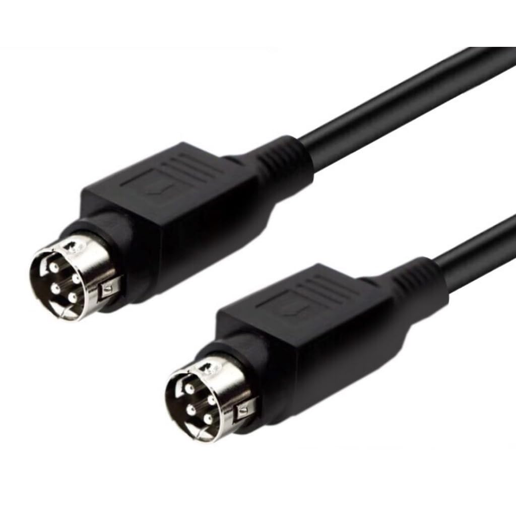 Elnwnnkc 4Pin DIN Male Speakers Cable for R1700BT R1600TIII Speakers High Fidelitys Sound Wire Metal Shielding ABS