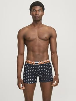 Jack & Jones Jacrave Solid Trunks Lot De 3 Boxers Pour Homme, Vert Jasmin, Taille L, Vert Jasmin, L