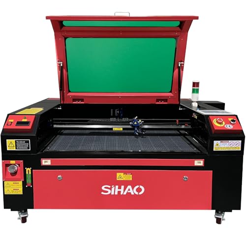 Perché scegliere Sihao incisore laser: Potenza laser: 100W. L'area di taglio misura: 900 x 600 mm, velocità di incisione 600mm/s, velocità di taglio 1-400mm/s, risoluzione: 1K-2K dpi. Dotato di posizionamento ausiliario del punto rosso, precisione di posizionamento ≤ 0.01mm. Il banco da lavoro può essere sollevato elettricamente su e giù di 22cm, adatto per oggetti di diverse altezze. Eliminare noiosi lavori manuali, accelerare la velocità di produzione e darti più tempo e denaro.