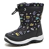 Daclay Kids Boys Girls Unisex Toddler Snow Boots Slip-Resistant Waterpoof Winter Fashion Shoe