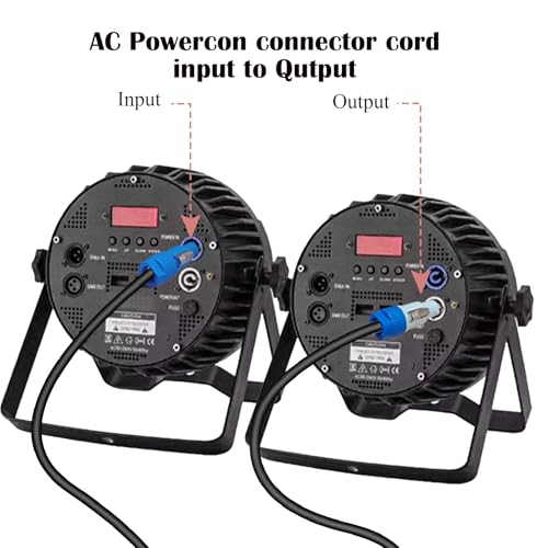 Image of Stage Light PowerCon Cable AC PowerCon Input to Output 12AWG 3 Pin Power Extension Cable for LED Screen Beam Moving Head Light Audio Video Equipment - 3.05M / 10FT