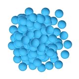 DYNWAVE 150Pcs Ping Pong Balls Entertainment Table Tennis Balls Swing Balls Game Bouncy Balls for Indoor Outdoor Classroom Games Kids, Blue
