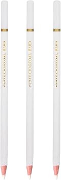 RUIXIA 3 Pieces Artists Sketching Soft/Medium/Hard 4MM Core White Highlight Charcoal Pencils Set for Professionals Limners Artists Beginners Shading Drawing Blending Painting Coloring Art Supplies