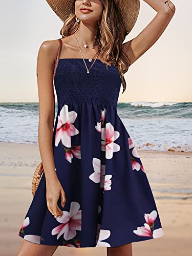 Image of Zyyfly Summer Strapless Dress for Women Tube Top Sundress Casual Beach Cover Ups