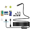 Hydream Borescope USB-endoscoop, inspectiecamera, 1200p HD, 2.0 megapixel, IP68, waterdicht, 8 leds, halfdiepe kabel…