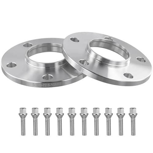 Élargisseurs de voie 5x120 10mm en aluminium centrés sur moyeu avec vis pour E36 E46 E90
