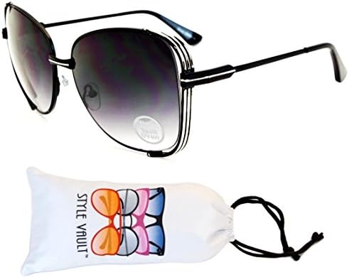 WM506-vp Butterfly Cateye Oversized Polygon Sunglasses