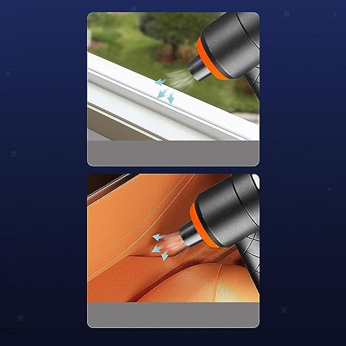 Image of Revin Enterprise 2 in 1 Vacuum Cleaner 120W||Handheld Vacuum Car Cleaner Air Duster Wireless Rechargeable Home Pet Hair Vacuum| Portable USB (Multi Color)