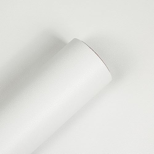 myforHD Carta da Parati Autoadesiva Decorativo Sfondo 40cmx300cm Carta da Parete Adesivo Vinile Bianco Soggiorno Camera Da Letto